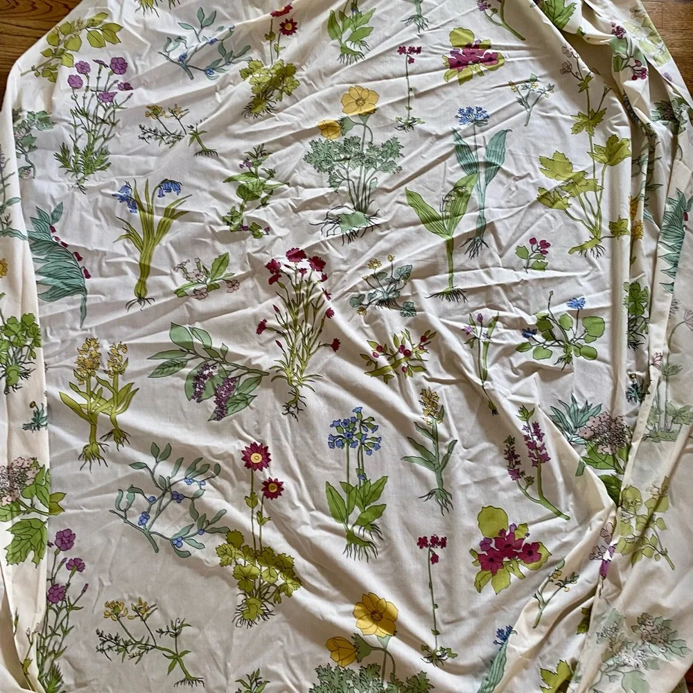 Botanical Wildflower (large scale) Martex Twin Fitted Sheet . Percale.  A++++++ - Picture 5 of 5